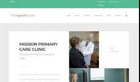 
							         MISSION PRIMARY CARE CLINIC WEBSITE | Front Porch Fodder								  
							    