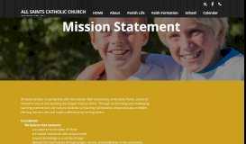 
							         Mission Statement - All Saints Church - Cincinnati, OH								  
							    