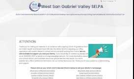 
							         Mission Statement - West San Gabriel Valley SELPA								  
							    