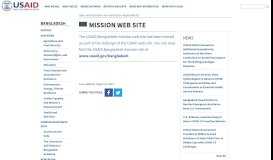 
							         Mission Web Site | U.S. Agency for International Development								  
							    