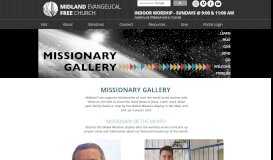 
							         Missionary Gallery | Midland Evangelical Free Church								  
							    