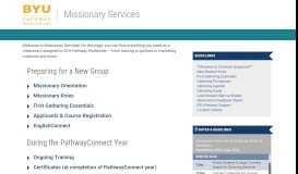 
							         Missionary - Pathway Support								  
							    