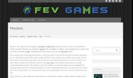 
							         Missions | Fev Games								  
							    