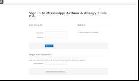 
							         Mississippi Asthma & Allergy Clinic P.A. :: Login								  
							    