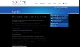 
							         Mississippi Blue Cross Blue Shield - SolAce - Electronic Medical Claims								  
							    
