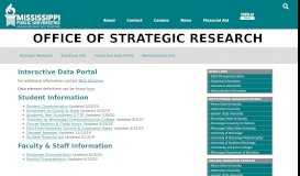 
							         Mississippi Public Universities - Office of Strategic Research ...								  
							    