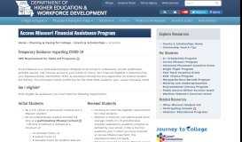 
							         Missouri Department of Higher Education - Access Missouri Financial ...								  
							    