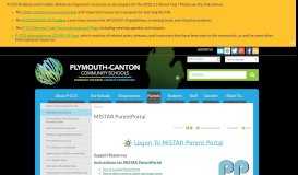 
							         MISTAR ParentPortal | Plymouth-Canton Community Schools								  
							    