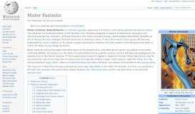 
							         Mister Fantastic - Wikipedia								  
							    