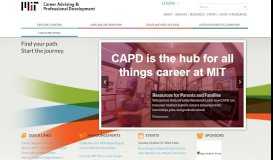 
							         MIT Career Advising & Professional Development								  
							    