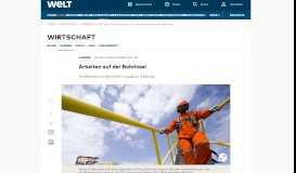 
							         Mit dem Hubschrauber zum Job: Arbeiten auf der Bohrinsel - WELT								  
							    