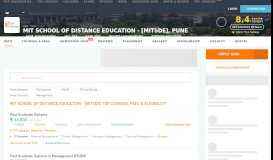 
							         MIT School of Distance Education - [MITSDE], Pune ...								  
							    
