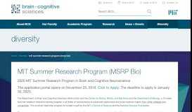 
							         MIT Summer Research Program (MSRP Bio) | Brain and ...								  
							    
