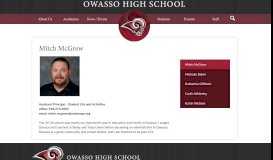 
							         Mitch McGrew – Meet Your OHS Administrators – Owasso High School								  
							    