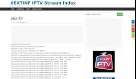 
							         MIX SP | - EXTINF IPTV Stream Index								  
							    