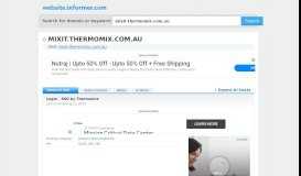 
							         mixit.thermomix.com.au at WI. Login - SSO by Thermomix								  
							    
