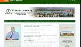 
							         Mizoram University								  
							    