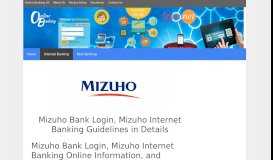 
							         Mizuho Bank Login | Mizuho Internet Banking Guidelines in ...								  
							    
