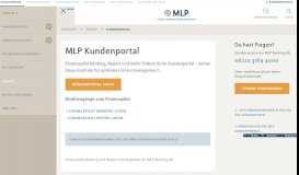 
							         MLP Kundenportal - MLP financify								  
							    