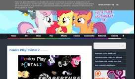 
							         MLP Stuff!: Ponies Play: Portal 2 - Equestria Daily								  
							    