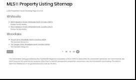 
							         MLS® Property Listing Sitemap - Page #58 - Military Family Realty								  
							    