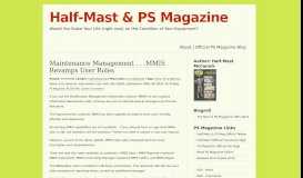
							         MMIS | Half-Mast & PS Magazine								  
							    