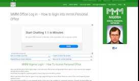 
							         MMM Office Log in - How to login into mmm Personal Office								  
							    