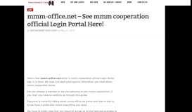 
							         mmm-office.net – See mmm cooperation official Login Portal ...								  
							    