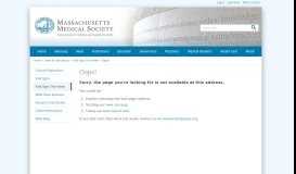 
							         MMS, MHA, and Reliant publish ... - Massachusetts Medical Society								  
							    