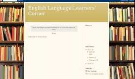 
							         MMS Parent Portal - English Language Learners' Corner								  
							    