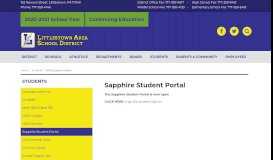 
							         MMS Parent Portal | Students - Littlestown Area School District								  
							    
