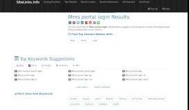
							         Mms portal login Results For Websites Listing - SiteLinks.Info								  
							    