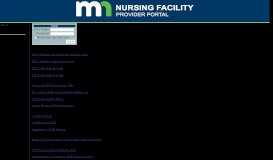 
							         MN DHS: Nursing Facility Provider Portal								  
							    