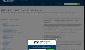 
							         MN Public Health Data Access Home - MN Data								  
							    