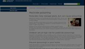 
							         MN Public Health Data Access Portal - Pesticide Poisonings - MN Data								  
							    