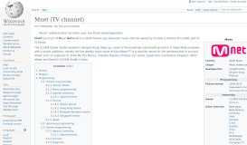 
							         Mnet (TV channel) - Wikipedia								  
							    