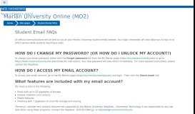 
							         MO2 - Home: Student Email FAQs - Marian University Online ...								  
							    