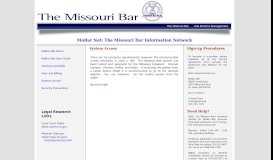 
							         Mobar System Access - the Missouri Bar								  
							    