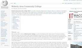 
							         Moberly Area Community College - Wikipedia								  
							    