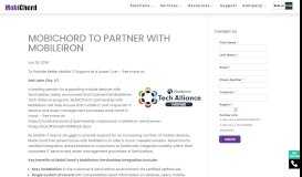 
							         MobiChord to Partner with MobileIron								  
							    