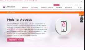 
							         Mobile Access Software Blade | Check Point Software								  
							    