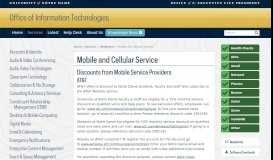 
							         Mobile and Cellular Service // Services// Telephones // Office of ... - OIT								  
							    