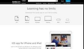
							         Mobile and Desktop Apps - Lynda.com								  
							    