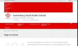 
							         Mobile App - Canterbury South Public School								  
							    