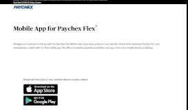 
							         Mobile App for Paychex Flex | Paychex								  
							    