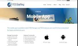 
							         Mobile App - TES Staffing								  
							    