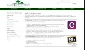 
							         Mobile Applications | SUNY Old Westbury								  
							    