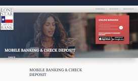 
							         Mobile Banking & Check Deposit Lone Star Capital Bank								  
							    