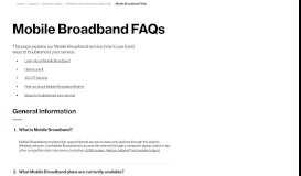 
							         Mobile Broadband FAQs | Verizon Wireless								  
							    