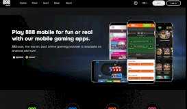 
							         Mobile Casino | The Web's Best casino games at | 888.com™								  
							    